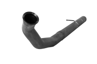 4" Stainless Cat & DPF Race Pipe | 2007-2012 Dodge 2500/3500 6.7L Cummins Without Muffler (FLO-PR...