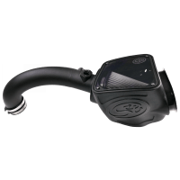 Cold Air Intake For 16-18 Nissan Titan, V8-5.0L Cummins Dry Dry Extendable White S&B