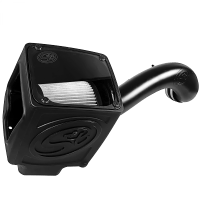 Cold Air Intake For 16-19 Silverado/Sierra 2500, 3500 6.0L Dry Extendable White S&B