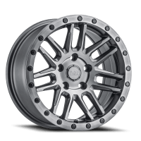 Arches GM Brushed Gunmetal / Black Lip Edge-Black Bolts