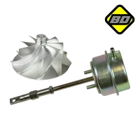 Billet Wheel & Waste Gate Combo Kit - 1999.5-2003 7.3L Ford OEM/Garrett Turbo