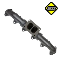 Exhaust Pulse Manifold w/T6 Mount / 20-degree - Dodge 1998.5-2007 5.9L