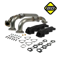Exhaust Manifold & Up-Pipes Set Powerstroke 6.4L Ford 2008-2010 F-Ser SuperDuty