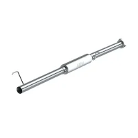 P1 4" Race Pipe, without bungs, with muffler, T409 Stainless, 2013-2018 RAM 2500/3500 6.7L