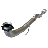 4" Aluminized Cat & DPF Race Pipes With Muffler