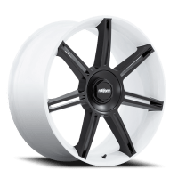 FRA GW Gloss White / Matte Black Spokes