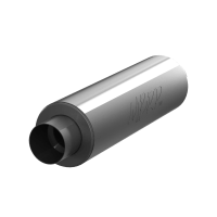 5 Inch ID Inlet/Outlet 31 Inch Exhaust Pipe Single Muffler Aluminized Steel MBRP