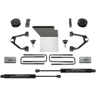 Fabtech 3" BUDGET SYS W/ STEALTH 07-18 GM 1500 2/4WD P/U W/ OE FORG STL UCA