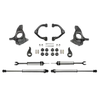 Fabtech 3.5 in. ULTIMATE SYS W/UNIBALL UPPER CONTROL ARMS & DLSS SHKS 2011-19 GM 2500HD/3500HD 2/...