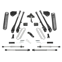 Fabtech 4" 4LINK SYS W/COILS & 2.25 DL RESI FRT AND DL RR SHKS 17-21 FORD F250/350 4WD G