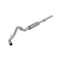 Cat Back Exhaust System Single Side Aluminized Steel For 09-13 Silverado/Sierra 1500 4.8/5.3/6.0L...