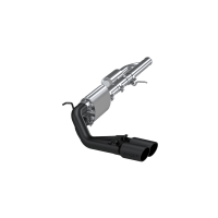 3 Inch Cat Back Exhaust System Pre-Axle Dual Outlet Black Coated For 09-18 Silverado/Sierra 1500 ...