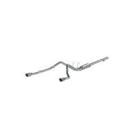 Cat Back Exhaust System Dual Split Rear T409 Stainless Steel Through Stock Bumper For 09-18 RAM 1...