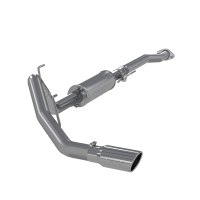 3 Inch Cat Back Exhaust System Single Side Exit T409 Stainless Steel For 11-14 Ford F-150 V6 EcoB...