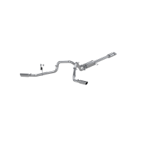 2.5 Inch Cat Back Exhaust System Dual Side Exit For 15-20 Ford F-150 5.0L Aluminized Steel MBRP