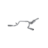 Toyota 3 Inch Cat Back Exhaust System For 16-23 Toyota Tacoma 3.5L Dual Split Side Armor Plus MBR...
