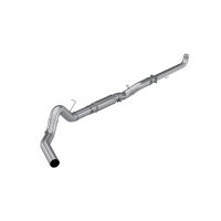 Aluminized Steel 5 Inch Downpipe Back Single Side Exit 01-04 Silverado/Sierra 2500/3500 6.6L Dura...