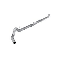 T409 Stainless Steel 5 Inch Downpipe Back Single Side Exit No Muffler 01-04 Silverado/Sierra 2500...