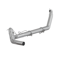 Dodge 4 Inch Turbo Back Single, No Muffler, Armor Plus For 98-02 Dodge Ram 2500/3500 Cummins MBRP