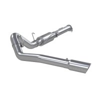 4 Inch Cat Back Exhaust System Single Side Exit Aluminized Steel For 04-07 Dodge Ram 2500/3500 Cu...