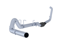 4 Inch Turbo Back Single Side Exit No Muffler T409 Stainless Steel For 03-07 Ford F-250/350 6.0L,...