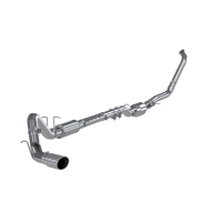 4 Inch Exhaust System Kit Turbo Back For 03-07 Ford F-350/450/550 6.0L Single Side Exit T409 Stai...