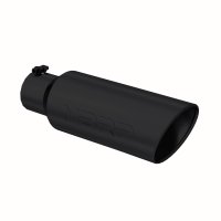 Exhaust Tip 6 Inch O.D. Rolled End 4 Inch Inlet 18 Inch Length Black Finish MBRP