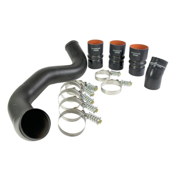 Intercooler Hose & Clamp Kit w/Intake Pipe - 2003-2007 Ford 6.0L PowerStroke