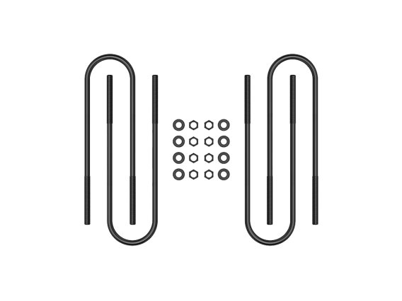ICON 1999-10 Ford F250/F350 SD Dually/03-12 Ram HD, Rear 15” U-Bolt Kit