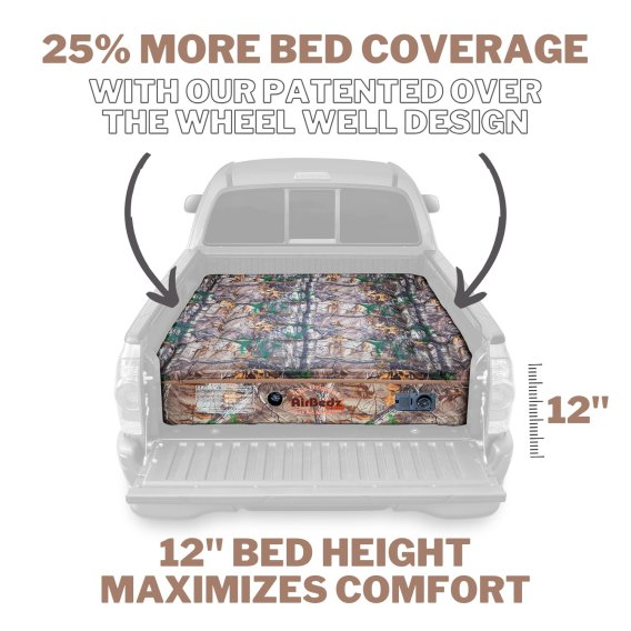 AirBedz CAMO by Pittman Outdoors - PPI 401 Full Size 8.0' Long Bed with Built-in Rechargeable Bat...