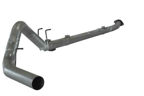 4" Stainless Downpipe Back Single NO Muffler | 2011-2019 Ford 6.7L F250/F350 Powerstroke (FLO-PRO...