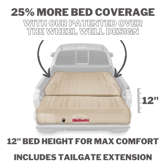 AirBedz Tan by Pittman Outdoors - PPI 504 Full Size 5.5'-5.8' Short Bed with Built-in Rechargeabl...