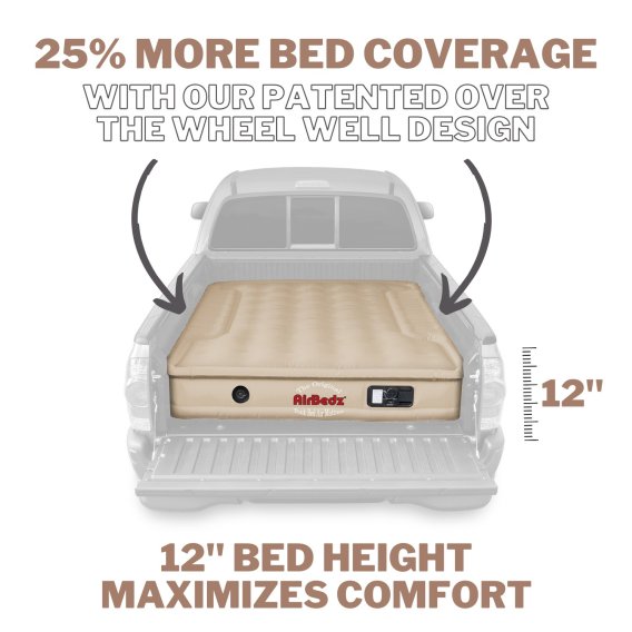 AirBedz Tan by Pittman Outdoors - PPI 503 Mid Size 6.0'-6.5' Standard Bed with Built-in Rechargea...