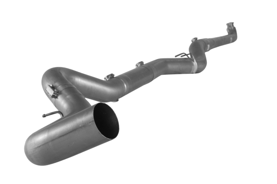 5" Aluminized Downpipe Back Single NO Muffler | 2007.5-2010 GM 2500/3500 6.6L DURAMAX (FLO-PRO)