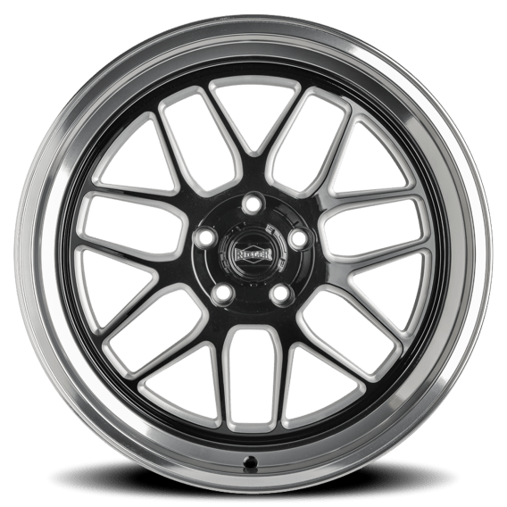 611 Gloss Black / Milled-Diamond Cut Lip
