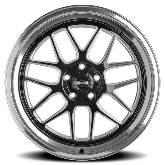 611 Gloss Black / Milled-Diamond Cut Lip