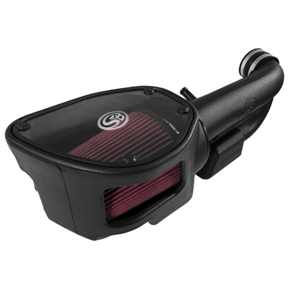 Cold Air Intake For 12-18 Jeep Wrangler JK V6-3.6L Oiled Cotton Cleanable Red S&B