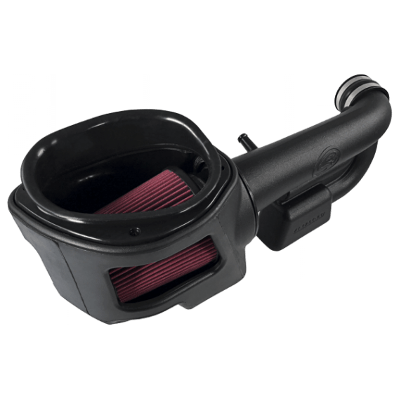 Cold Air Intake For 12-18 Jeep Wrangler JK V6-3.6L Oiled Cotton Cleanable Red S&B