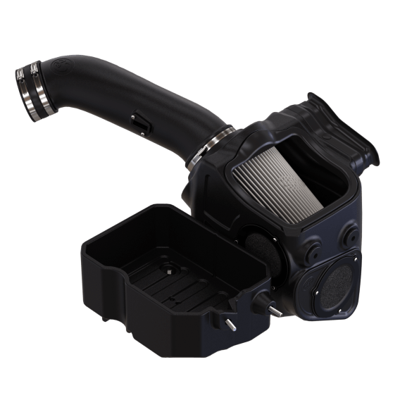 Cold Air Intake For 17-19 Ford F250 F350 V8-6.7L Powerstroke Dry Extendable White S&B