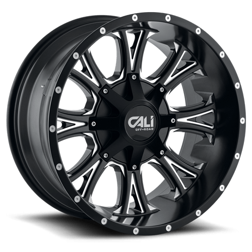 Americana 9101 SB Satin Black / Milled Spokes