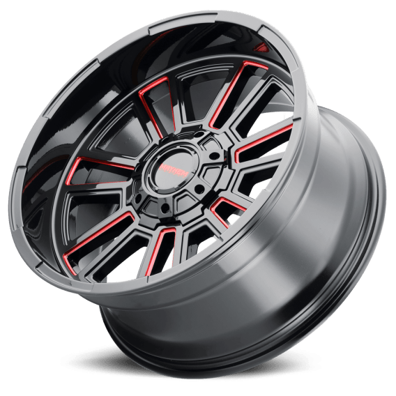 Apollo 8115 RD Gloss Black / Prism Red Milled