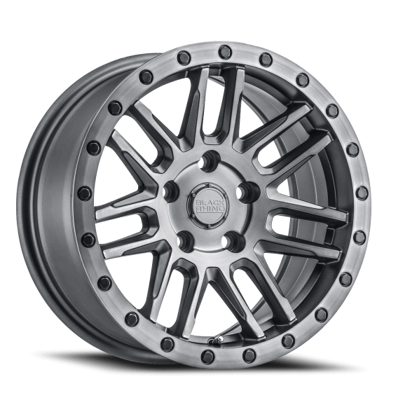 Arches GM Brushed Gunmetal / Black Lip Edge-Black Bolts
