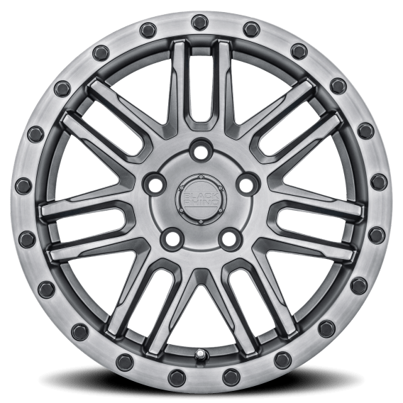 Arches GM Brushed Gunmetal / Black Lip Edge-Black Bolts