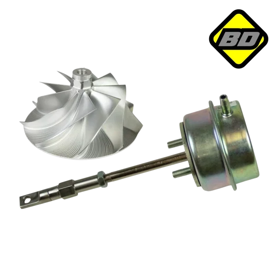 Billet Wheel & Waste Gate Combo Kit - 1999.5-2003 7.3L Ford OEM/Garrett Turbo