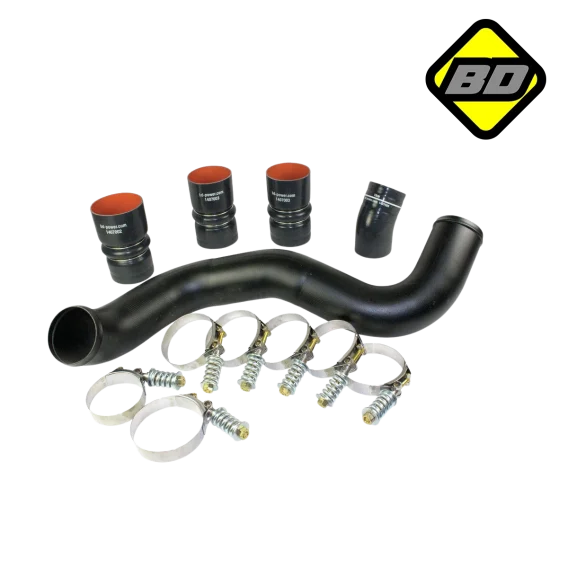 Intercooler Hose & Clamp Kit w/Intake Pipe - 2003-2007 Ford 6.0L PowerStroke