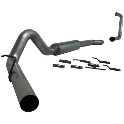 P1 4" Down Pipe Back, Race System, without bungs, without muffler, Aluminized, 2017-2023 Chevy/GM...