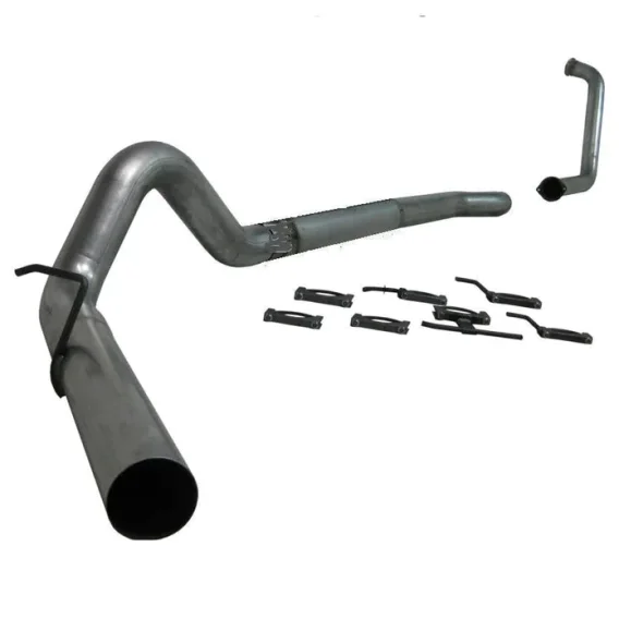 P1 4" Down Pipe Back, Race System, without bungs, without muffler, 409 Stainless, 2017-2023 Chevy...