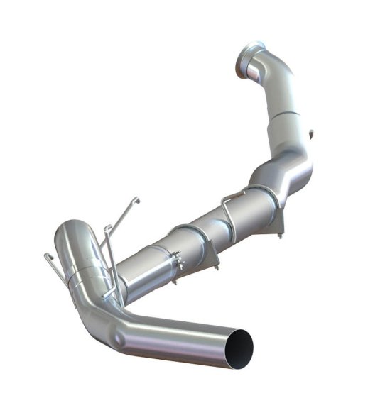 P1 5" Turbo Back, Race System, No Bungs, Without Muffler, Aluminized, 2010-2012 RAM 2500/3500 6.7...
