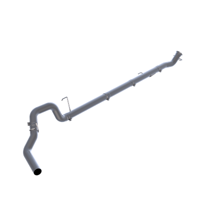 P1 4" Turbo Back, Race System, no bungs, without muffler, Aluminized, 2019-2022 RAM 2500/3500 6.7...