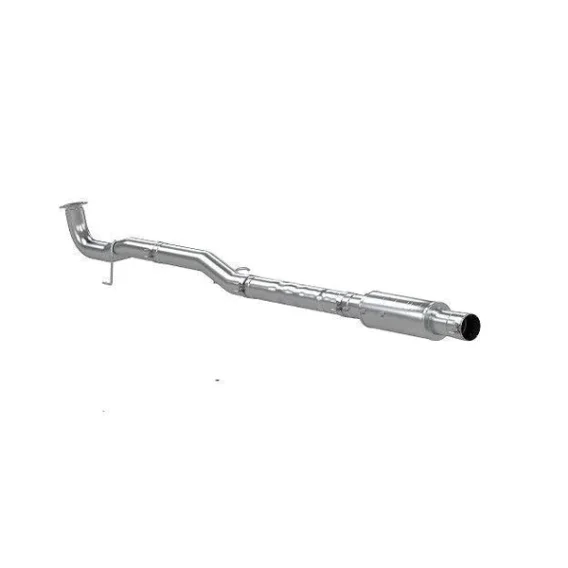 P1 4" Race Pipe, with muffler, Aluminized, 2017-2023 Chevy/GMC 2500/3500 HD Duramax L5P Excludes ...